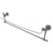 Allied Brass Retro Wave Collection 24 Inch Glass Vanity Shelf with Integrated Towel Bar RW-33TB-24-GYM