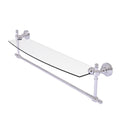 Allied Brass Retro Wave Collection 24 Inch Glass Vanity Shelf with Integrated Towel Bar RW-33TB-24-PC