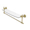 Allied Brass Retro Wave Collection 24 Inch Glass Vanity Shelf with Integrated Towel Bar RW-33TB-24-SBR