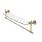 Allied Brass Retro Wave Collection 24 Inch Glass Vanity Shelf with Integrated Towel Bar RW-33TB-24-UNL