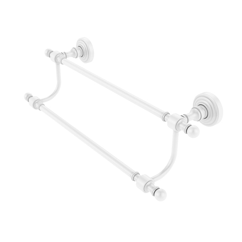 Allied Brass Retro Wave Collection 18 Inch Double Towel Bar RW-72-18-WHM