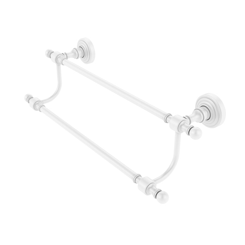 Allied Brass Retro Wave Collection 36 Inch Double Towel Bar RW-72-36-WHM