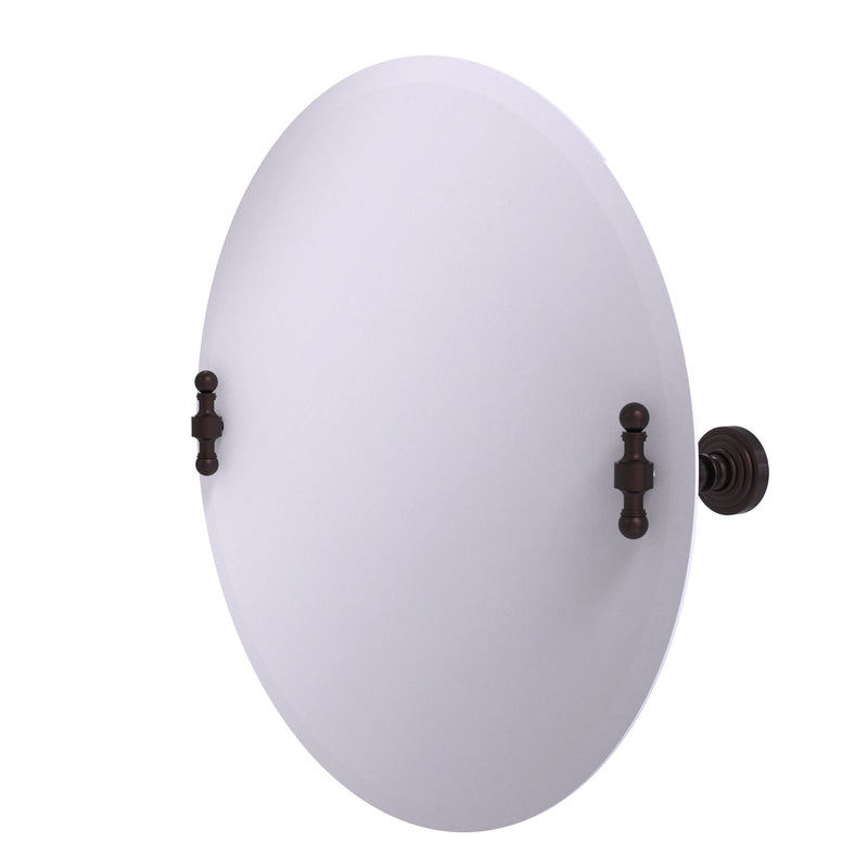 Allied Brass Frameless Round Tilt Mirror with Beveled Edge RW-90-ABZ