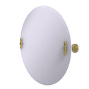 Allied Brass Frameless Round Tilt Mirror with Beveled Edge RW-90-SBR