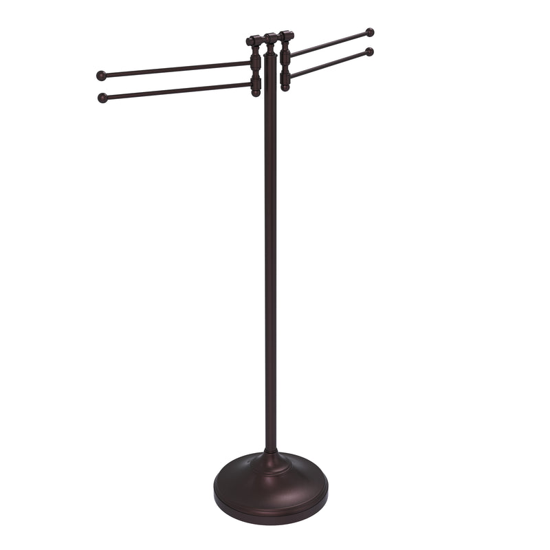 Allied Brass Towel Stand with 4 Pivoting Swing Arms RWM-8-ABZ