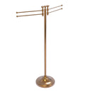 Allied Brass Towel Stand with 4 Pivoting Swing Arms RWM-8-BBR