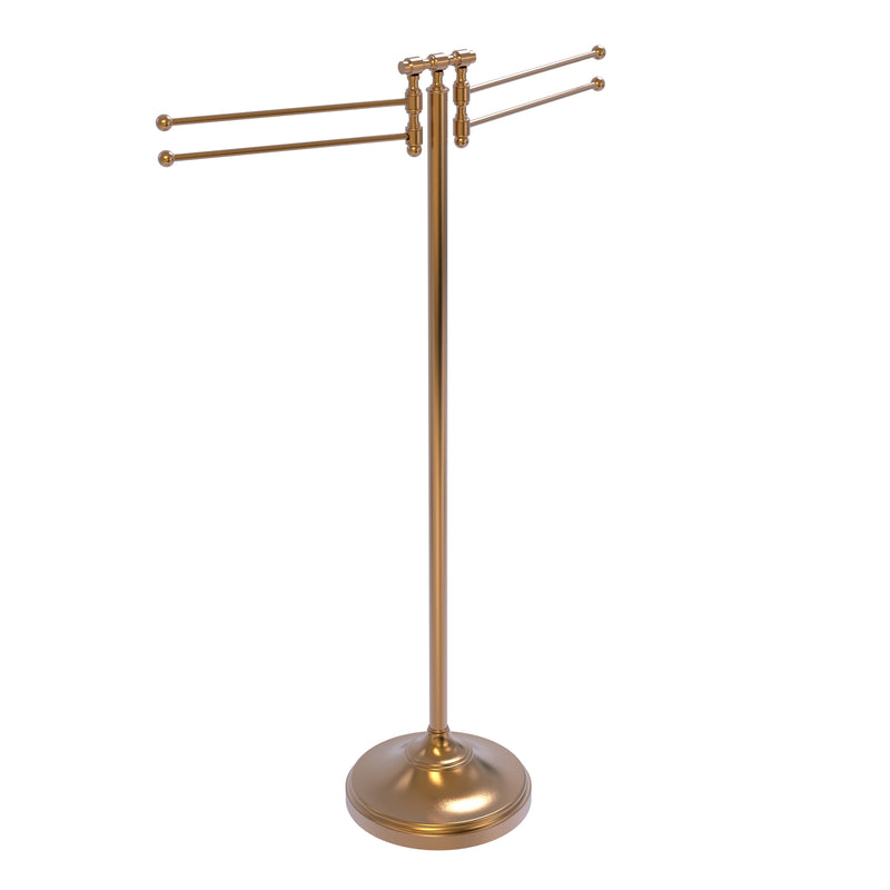 Allied Brass Towel Stand with 4 Pivoting Swing Arms RWM-8-BBR
