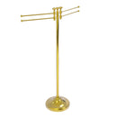 Allied Brass Towel Stand with 4 Pivoting Swing Arms RWM-8-PB