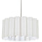 Dainolite 4 Light Sandra Pendant Milano White Polished Chrome	 SAN244-PC-2400