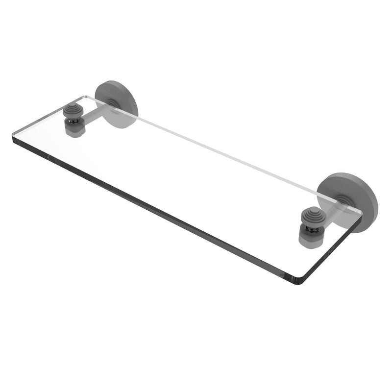 Allied Brass South Beach Collection 16 Inch Glass Vanity Shelf with Beveled Edges SB-1-16-GYM