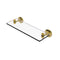 Allied Brass South Beach Collection 16 Inch Glass Vanity Shelf with Beveled Edges SB-1-16-PB