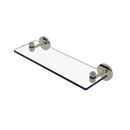 Allied Brass South Beach Collection 16 Inch Glass Vanity Shelf with Beveled Edges SB-1-16-PNI