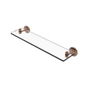 Allied Brass South Beach Collection 22 Inch Glass Vanity Shelf with Beveled Edges SB-1-22-BBR