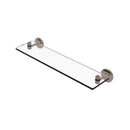 Allied Brass South Beach Collection 22 Inch Glass Vanity Shelf with Beveled Edges SB-1-22-PEW