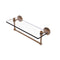Allied Brass Southbeach Collection 16 Inch Glass Vanity Shelf with Integrated Towel Bar SB-1TB-16-BBR