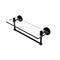 Allied Brass Southbeach Collection 16 Inch Glass Vanity Shelf with Integrated Towel Bar SB-1TB-16-BKM