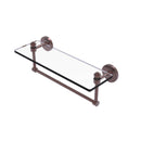 Allied Brass Southbeach Collection 16 Inch Glass Vanity Shelf with Integrated Towel Bar SB-1TB-16-CA