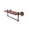 Allied Brass South Beach Collection 16 Inch Solid IPE Ironwood Shelf with Integrated Towel Bar SB-1TB-16-IRW-CA
