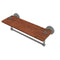 Allied Brass South Beach Collection 16 Inch Solid IPE Ironwood Shelf with Integrated Towel Bar SB-1TB-16-IRW-GYM