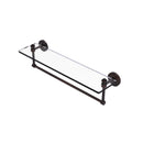 Allied Brass Southbeach Collection 22 Inch Glass Vanity Shelf with Integrated Towel Bar SB-1TB-22-VB