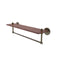Allied Brass South Beach Collection 22 Inch Solid IPE Ironwood Shelf with Integrated Towel Bar SB-1TB-22-IRW-ABR