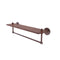 Allied Brass South Beach Collection 22 Inch Solid IPE Ironwood Shelf with Integrated Towel Bar SB-1TB-22-IRW-CA