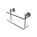 Allied Brass Southbeach Collection 16 Inch Two Tiered Glass Shelf SB-2-16-GYM