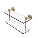 Allied Brass Southbeach Collection 16 Inch Two Tiered Glass Shelf SB-2-16-SBR