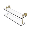 Allied Brass Southbeach Collection 22 Inch Two Tiered Glass Shelf SB-2-22-SBR