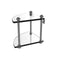 Allied Brass Southbeach Collection Two Tier Corner Glass Shelf SB-3-GYM