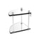 Allied Brass Southbeach Collection Two Tier Corner Glass Shelf SB-3-WHM