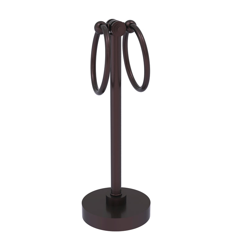 Allied Brass Southbeach Collection Vanity Top 2 Towel Ring Guest Towel Holder SB-83-ABZ