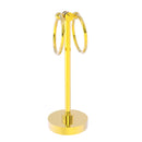 Allied Brass Southbeach Collection Vanity Top 2 Towel Ring Guest Towel Holder SB-83-PB