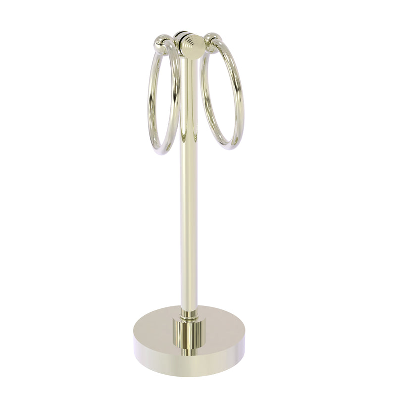 Allied Brass Southbeach Collection Vanity Top 2 Towel Ring Guest Towel Holder SB-83-PNI