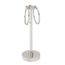 Allied Brass Southbeach Collection Vanity Top 2 Towel Ring Guest Towel Holder SB-83-SN