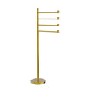 Allied Brass Southbeach Collection Free Standing 4 Pivoting Swing Arm Towel Stand SB-84-PB