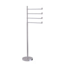 Allied Brass Southbeach Collection Free Standing 4 Pivoting Swing Arm Towel Stand SB-84-PC