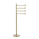 Allied Brass Southbeach Collection Free Standing 4 Pivoting Swing Arm Towel Stand SB-84-SBR
