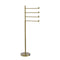 Allied Brass Southbeach Collection Free Standing 4 Pivoting Swing Arm Towel Stand SB-84-UNL