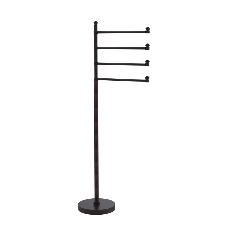 Allied Brass Southbeach Collection Free Standing 4 Pivoting Swing Arm Towel Stand SB-84-VB