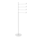 Allied Brass Southbeach Collection Free Standing 4 Pivoting Swing Arm Towel Stand SB-84-WHM