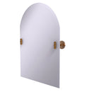 Allied Brass Frameless Arched Top Tilt Mirror with Beveled Edge SB-94-BBR