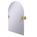 Allied Brass Frameless Arched Top Tilt Mirror with Beveled Edge SB-94-PB