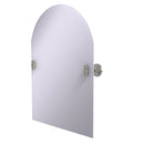 Allied Brass Frameless Arched Top Tilt Mirror with Beveled Edge SB-94-SN
