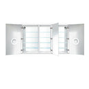 Krugg Svange 66" X 42" LED Medicine Cabinet with Dimmer and Defogger SVANGE6642DLRR