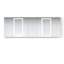 Krugg Svange 120" X 42" LED Medicine Cabinet with Dimmer and Defogger SVANGE12042DLLLRRR