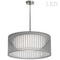 Dainolite 22W Slit Drum Led Pendant Grey Shade SDLED-20P-GRY