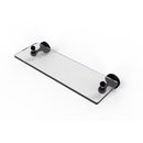 Allied Brass Sag Harbor Collection 16 Inch Glass Vanity Shelf with Beveled Edges SG-1-16-BKM