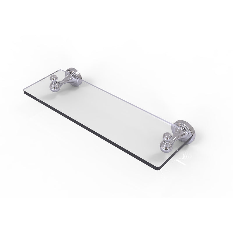 Allied Brass Sag Harbor Collection 16 Inch Glass Vanity Shelf with Beveled Edges SG-1-16-PC