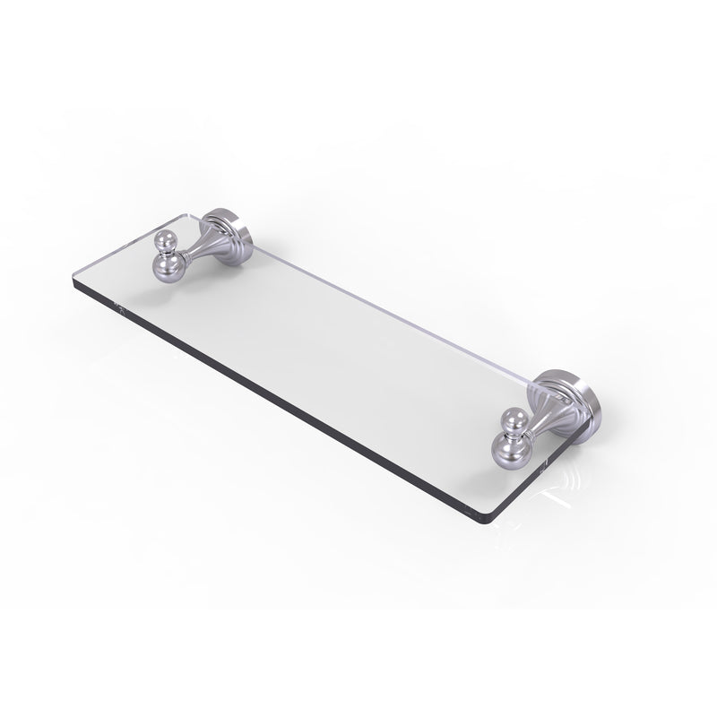 Allied Brass Sag Harbor Collection 16 Inch Glass Vanity Shelf with Beveled Edges SG-1-16-SCH